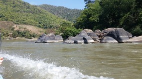 River only just high enough to go down 