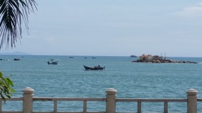 Bay dotted with islands