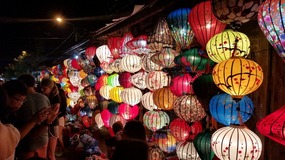 Night market ...selling lanterns