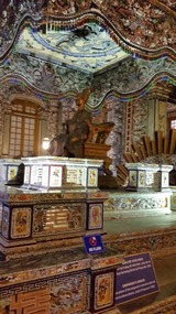 Statue of the Emperor at Khai Dinh Tomb