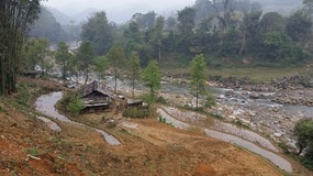 the bottom of the valley near Lao Chai
