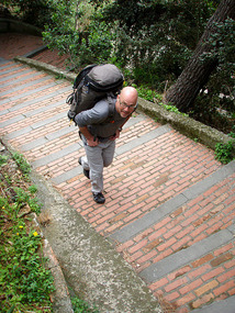 yep 400 STAIRS up the the town of Corniglia