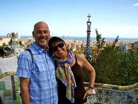 Barcelona Guell Parc by Gaudi  - the BEST view!