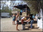 Preparing Lunch At Our Campsite.
