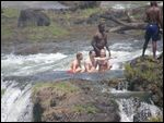 Tourists Take The Plunge.