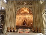 Inside Canterbury Cathedral.