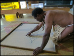 Traditional Sand Drawings.