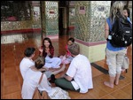 Language practice on Mandalay Hill