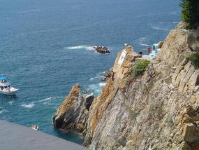 Cliff Diver At Acapulco.