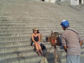 Heather Poses For A 100 Year Old Camera.
