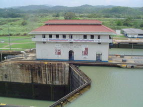 A Lock On The Panama Canal.
