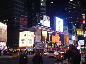 Broadway At Night - New York.