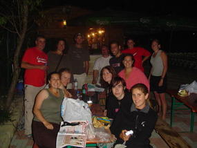 Rome Campsite  BBQ.