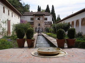 Alhambra - Garden Fountain.