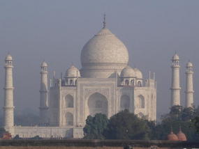 Agra  - Taj Mahal From Our Hotel.