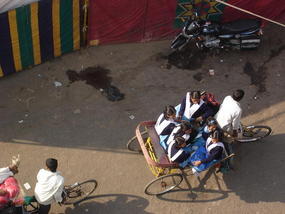 Delhi - Bike Rickshaw Or School Bus?