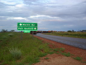 A Long Line Of Trucks Stranded - As We Were.