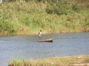 Zambezi  Canoe Crossing.