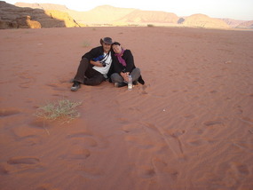 Enjoying The Desert - Wadi Rum.
