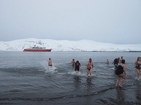 Proof Of Our Icy Swim!.