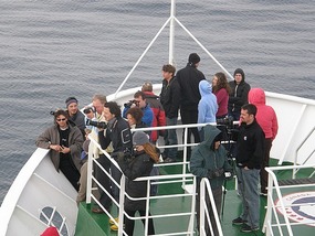 Fellow Passengers Viewing Rounding Cape Horn.