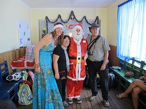 A Cuddle With Santa.