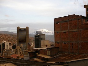 Looking Across The City Of La Paz.