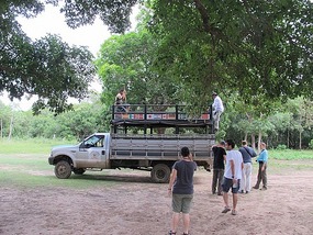 Crew Boarding The Truck.