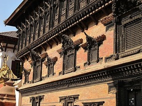 Close Up Of Intricate Wood Carvings - Bhaktapur.