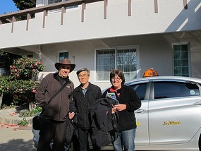 With Our Taxi Driver.