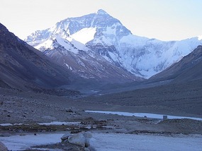 Everest Peak - Taken From Rongphu Monastery.