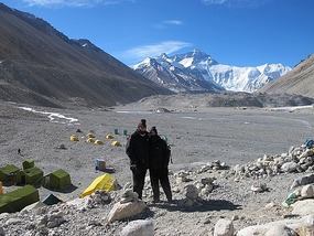 At Everest Base Camp.