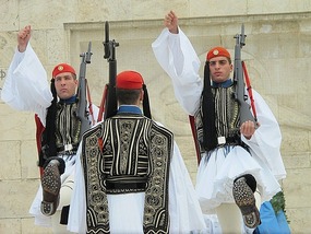 High Kicking - Greek Changing Of The Guard.