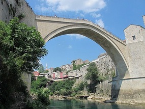 View From Below The Bridge - Mostar.