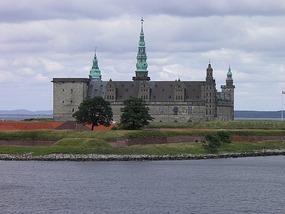 Kronborg Castle From Ocean View.