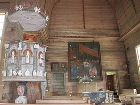 Inside The Petäjävesi Old Church. 
