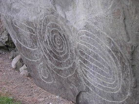 Knowth - Rock Drawings.