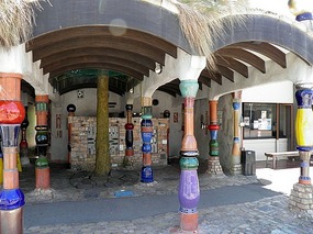 Hundertwasser Toilets - Kawakawa.