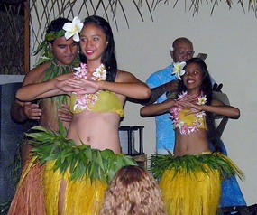 Cook Island Dancers - Rarotonga Resort.