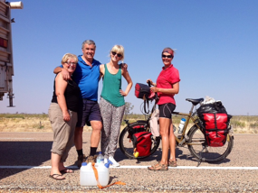 Chance meeting with Dutch Cyclists