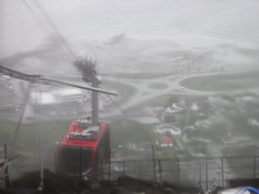 Chairlift Looking Down from Mt. Storsteinen 