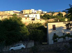 Our car and view of Capestrano