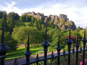 castle view on walk