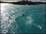 Bryan Snorkelling into Shore to Rescue Dingy