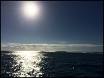 Sun on the Water as we Travel