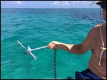 Tossing the Anchor in from Dingy
