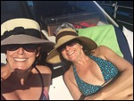 Ladies Lounging on the Bow - Underway :-)