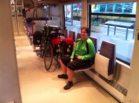 WENDY GUARDING THE BIKES