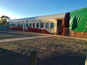 Menindee train our accommodation