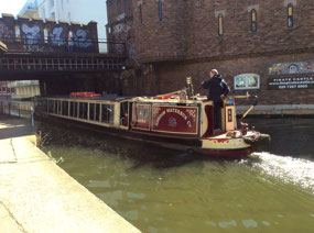 A river barge near Camden Town London